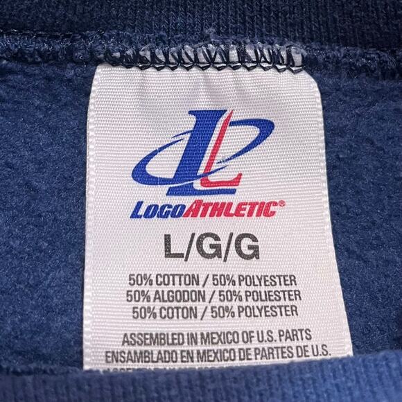 Vintage Logo Athletics Tennessee Titans Navy Blue Crewneck Large - Picture 3 of 6